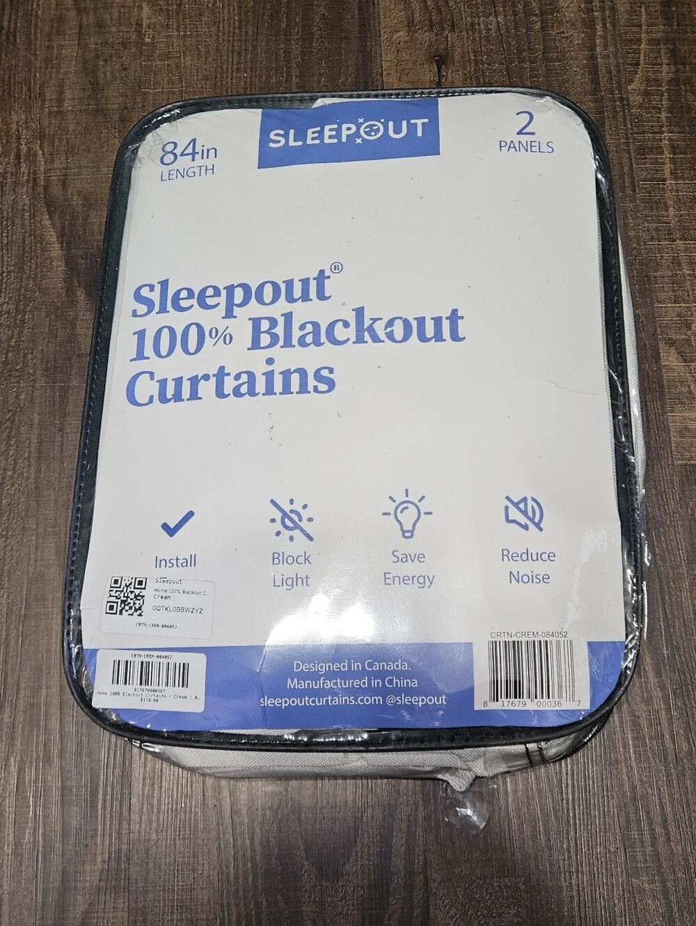 Sleepout 100% Blackout Curtain Set Of 2